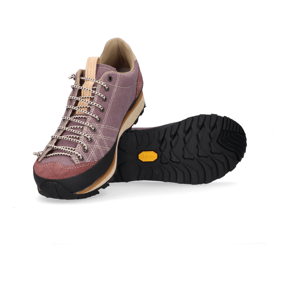 Lomer Italy Bio Naturale Canvas Vibram Full Çarşaklı Kadın Ayakkabı Brownrose