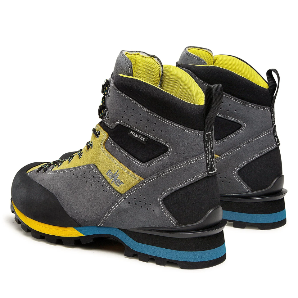 Lomer Italy Badia II High MTX Suede Waterproof Vibram Süet Deri Bot Brain/Celery (Yarı Otomatik Krampon Uyumlu)
