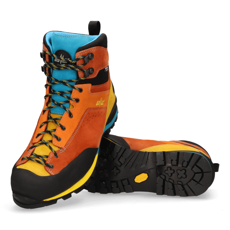 Lomer Italy Badia II High MTX Suede Waterproof Vibram Süet Deri Erkek Bot Claw/Soleil (Yarı Otomatik Krampon Uyumlu)