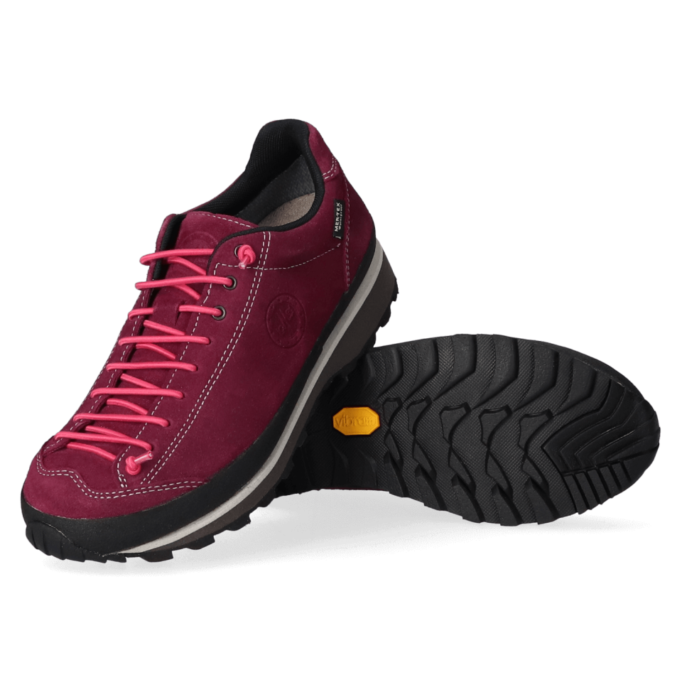 Lomer Italy Bio Naturale MTX Waterproof Vibram Full Çarşak Deri Kadın Ayakkabı Cardinal/Pink