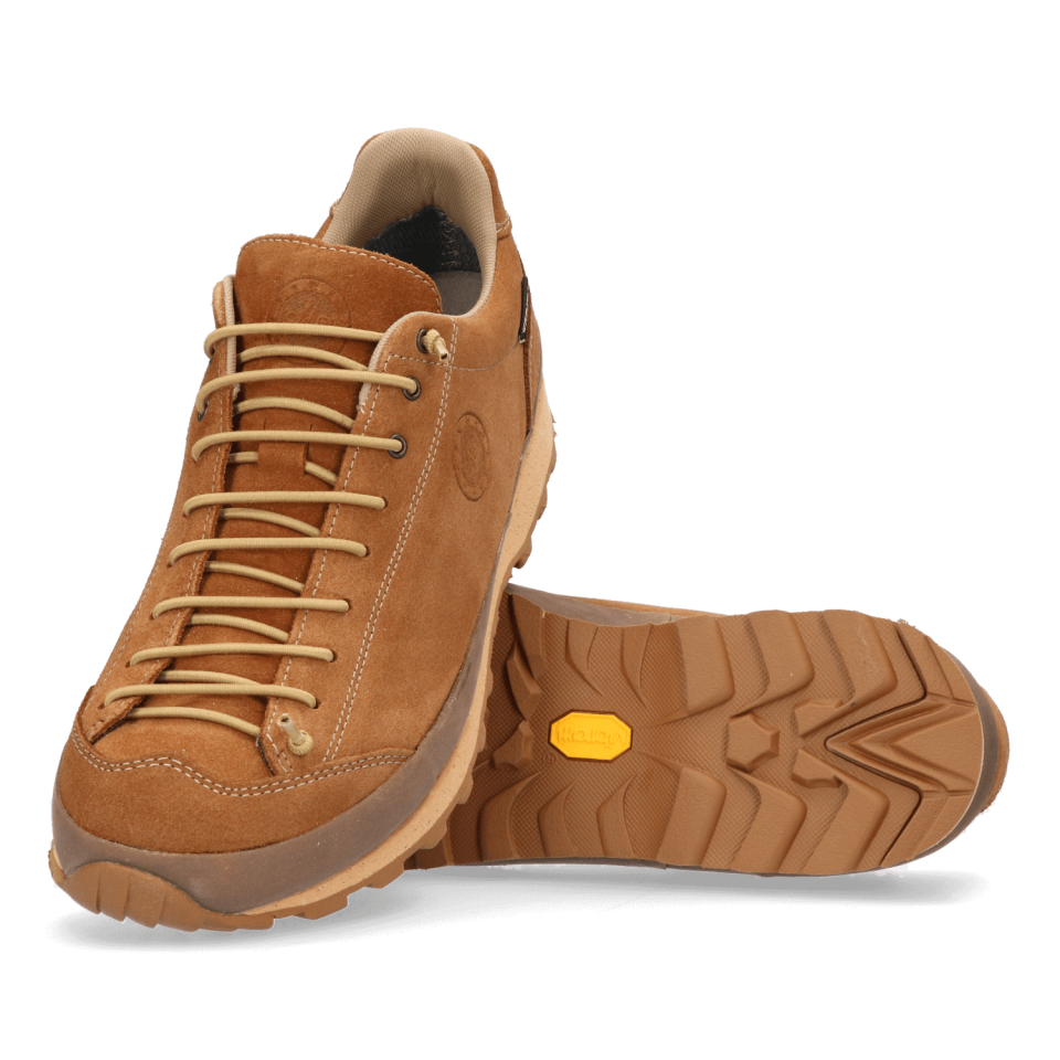 Lomer Italy Bio Naturale MTX Waterproof Vibram Full Çarşak Deri Erkek Ayakkabı Cognac