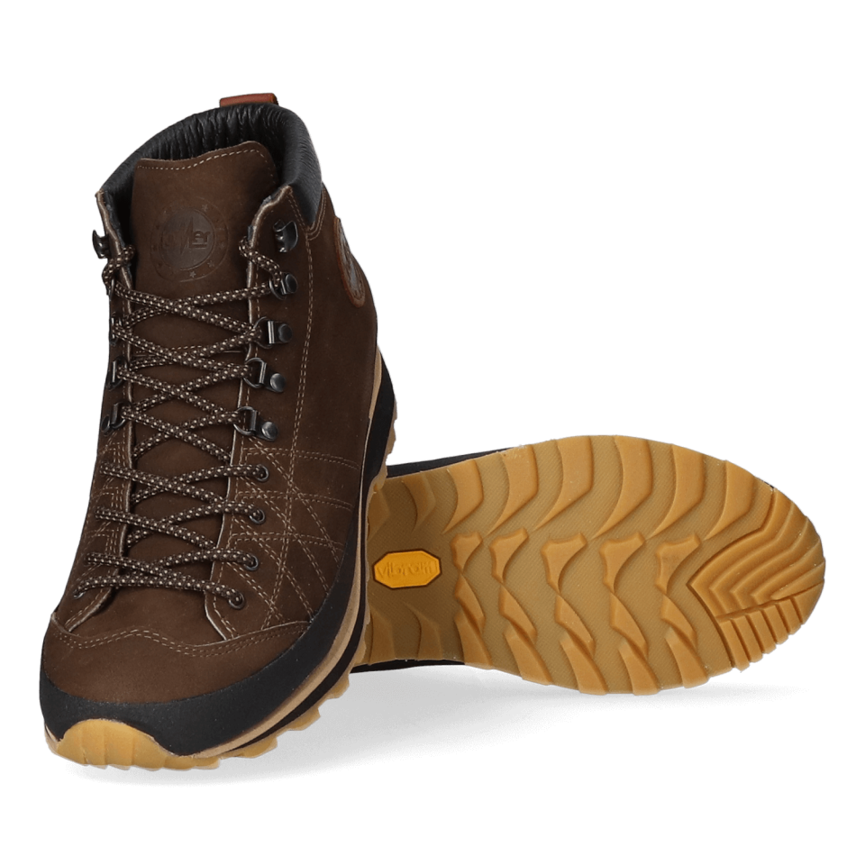 Lomer Italy Bio Naturale Premium Mid MTX Waterproof Vibram Full Çarşak Deri Erkek Bot Vulcano