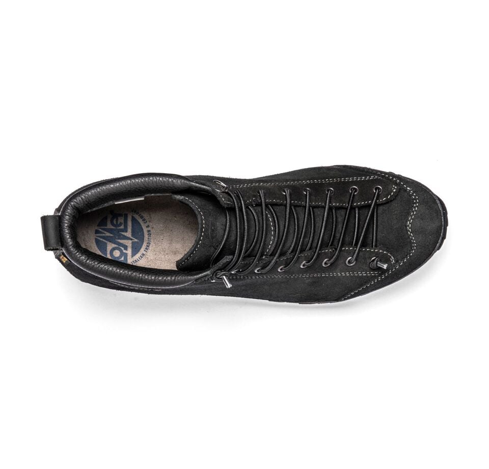 Lomer Italy Bio Naturale Mid MTX Waterproof Vibram Full Çarşak Deri Erkek Bot Siyah OffBlack