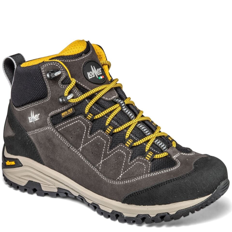 Lomer Italy Sella II MTX High Suede Waterproof Vibram Süet Deri Erkek Bot Antra