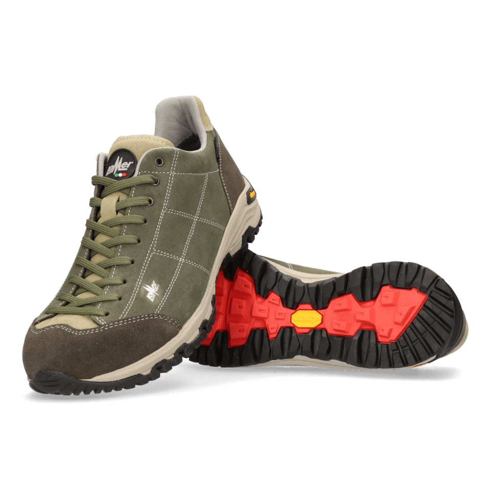Lomer Italy Maipos Suede MTX Waterproof Vibram Süet Deri Erkek Ayakkabı Catfish Olive