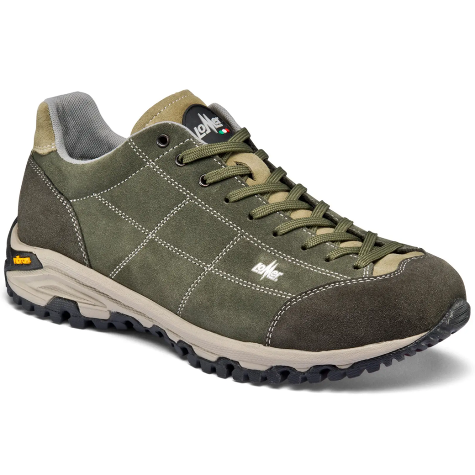 Lomer Italy Maipos Suede Vibram Süet Deri Erkek Ayakkabı Catfish Olive