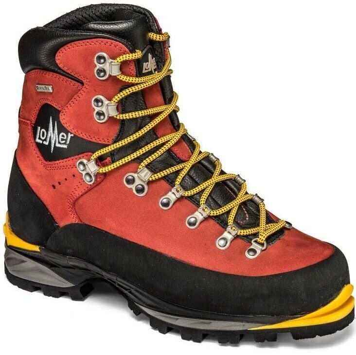 Lomer Italy Everest Carbon STX Waterproof Vibram 2,8 mm Deri Bot Red (Otomatik Krampon Uyumlu)